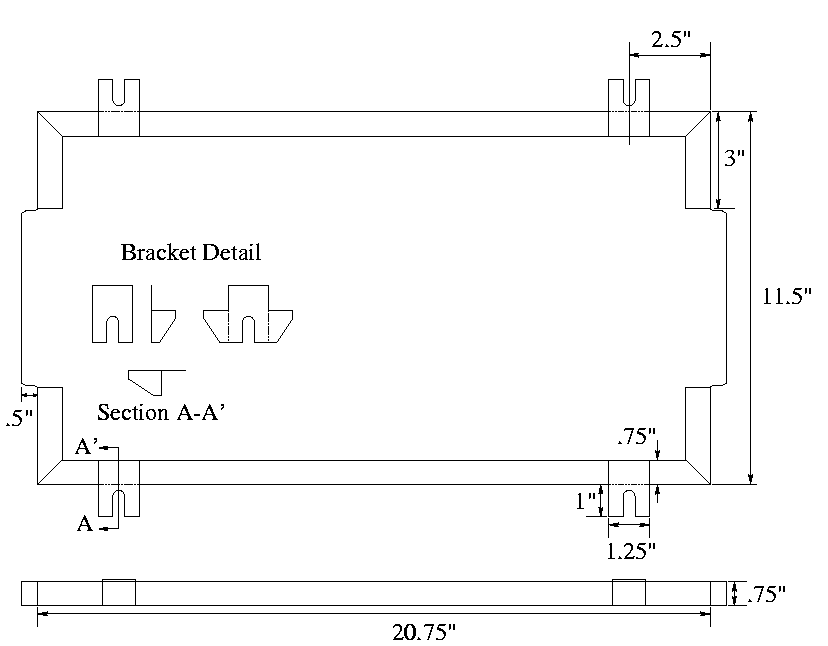 Battery clamp drawing