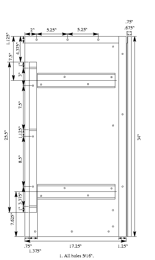Right center wheel well board