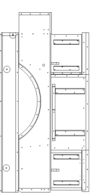 Alignment of right side vertical side board