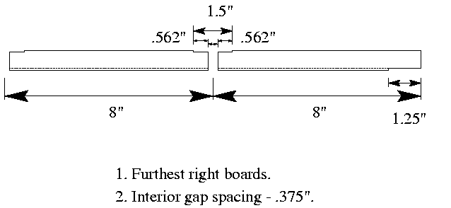 Floor board cross-sections