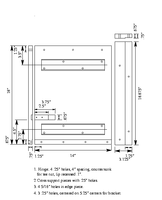 Right front compartment lid