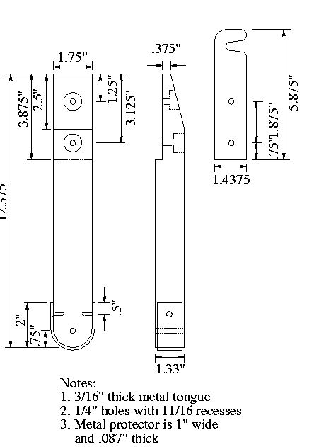 Vertical upright for the lazyback