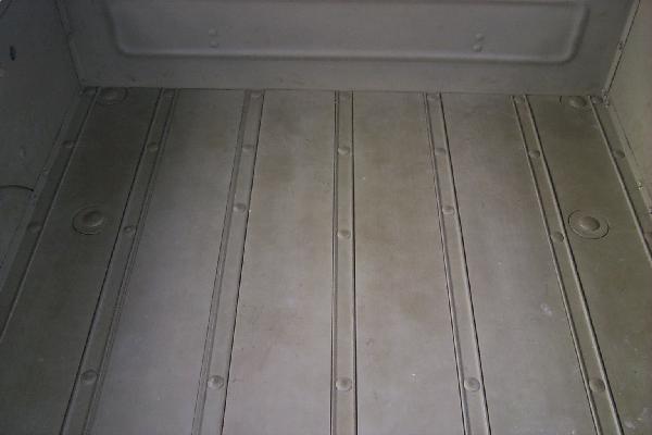 Front of cargo box floor