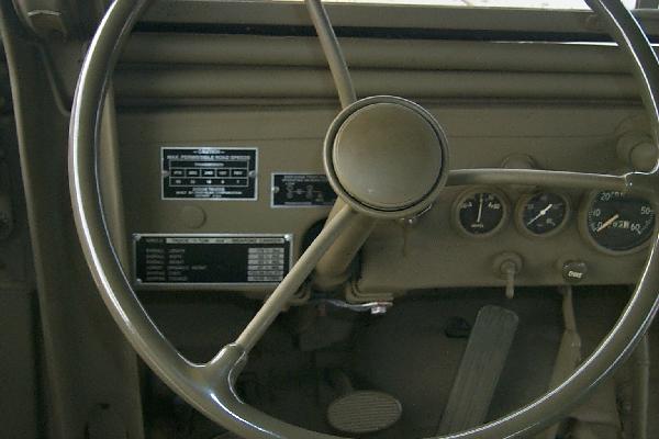 Data plate lower left of dash